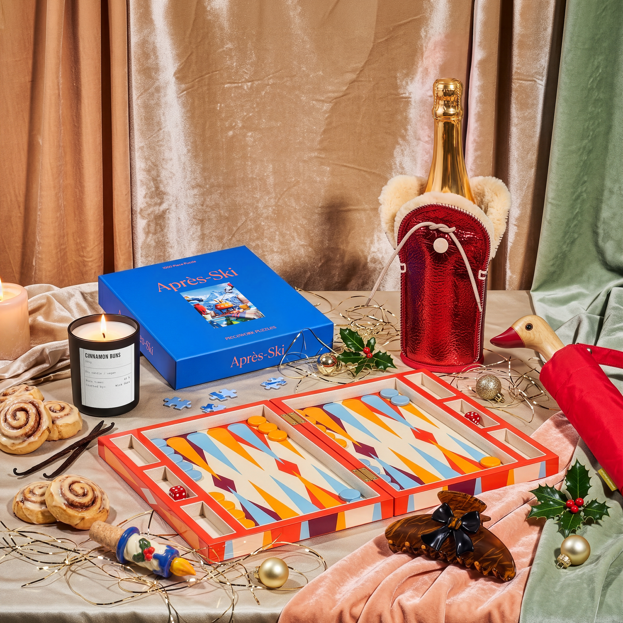 Auswahl an Weihnachtsgeschenken aus dem Sortiment von Maison Polaris