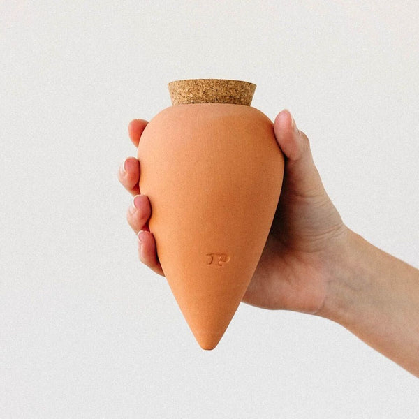 Pepin Wasser-Olla Uni Terracotta – Pflanzenbewässerung Urlaub